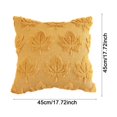 thumbnail image 2 of Fall Pillow Covers 18x18 Inch, 3D Velvet Maple Leaf Throw Pillow Case with Warm Caramel Color, Decorative Cushion Cover for Couch Sofa Thanksgiving Home Decor, 2 of 6