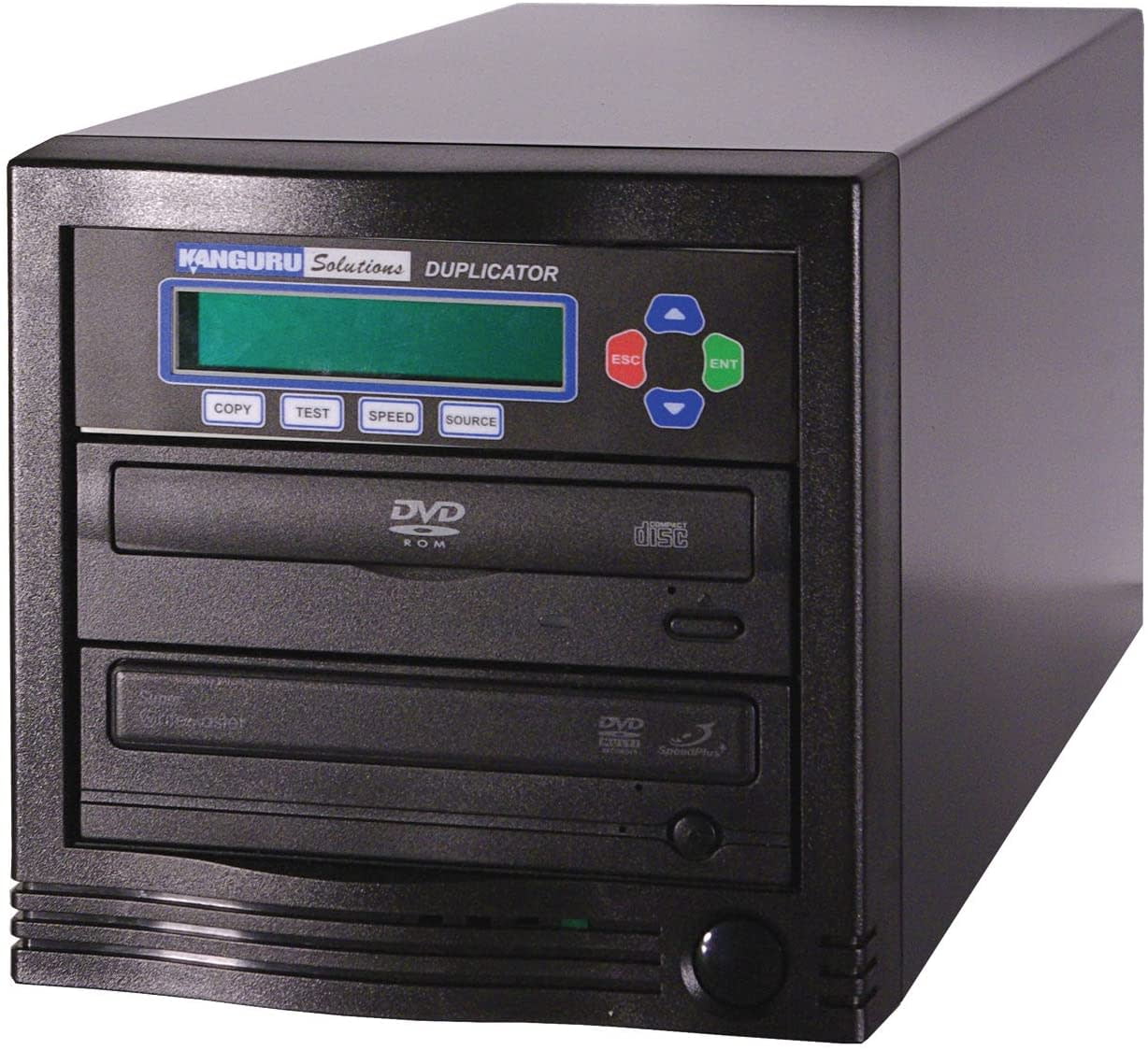 Spartan Edge 1 to 10 Target Multiple DVD/CD Disc Copy Tower Duplicator with 24x Writer Burners D10-SSP Standalone Video & Audio Back-Up Duplication System 