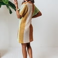 thumbnail image 4 of Traje de baño para mujer con cuello en V suelto playa Bikini traje de baño protector solar camisa cubrir Pompotops lopia1000430, 4 of 6