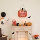 thumbnail image 3 of Signo de Boo y calabaza de madera, signo de agradecimiento y bendición, cosecha, decoración de Halloween, decoración de puerta de pared colgante de Acción de Gracias, 3 of 5