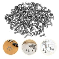 OUNONA 100pcs M4x10 Cross Recessed Flat Cabinet Screws, Furniture Fasteners for Cabinets, Desks, Bed Frames Hardware