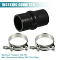 thumbnail image 6 of Unique Bargains Universal 46mm 1.81" ID Straight Hump Coupler Silicone Hose 103mm Long Intercooler Tube Piping Black, 6 of 6
