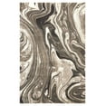 thumbnail image 2 of HR Marble Rugs Beige Multi Color Abstract Livingroom & Dining Room Chick Area Rug Non-Shedding Carpet, 5' x 7', 2 of 6