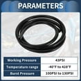 thumbnail image 4 of 5.5FT 5/16" 8mm ID 2.5mm Thickness Silicone Vacuum Tubing Hose Automotive Vacuum Line for Air and Water, 4 of 8