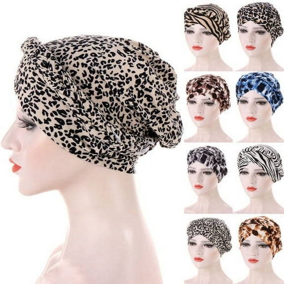 Cheers.US African Turban Head Wrap Head Scarf Soft Head Cover Cap Headwear for Women and Girls