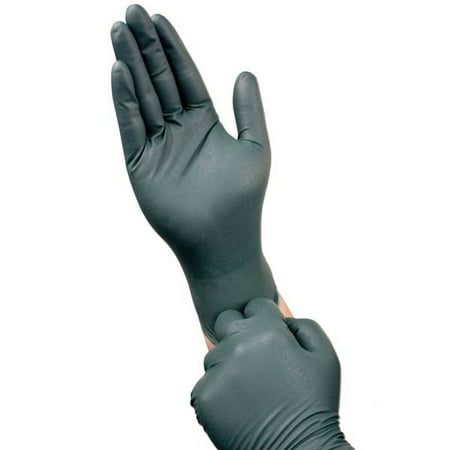 Microflex 2X Green 10.6'' Dura-Flock 8.3 mil Latex-Free Nitrile Ambidextrous Non-Sterile Industrial Grade Powder-Free Disposable Gloves With Textured Finish And Standard Examination Beaded Cuff