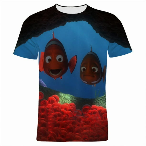 Disney Findet Nemo dibujos animados Anime Kinder camiseta Sommer Kurzarm Frauen Kleidung Streetwear männer camiseta xuanjing unisex