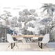 thumbnail image 5 of Papel tapiz mural de plantas y árboles en blanco y negro del sudeste personalizado para sala de estar, mejoras para el hogar, papel tapiz de arte 3D para decoración del hogar, 5 of 5