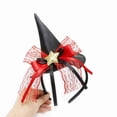 thumbnail image 4 of Fiudx Diadema de Halloween con Diseño de Sombrero de Bruja Puntiagudo, Elástica, Talla Única, Accesorio Divertido para Fiestas, Festivales, Truco o Trato, Aro con Temática de Halloween, Tamaño 23 X 1, 4 of 4