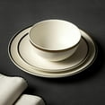 thumbnail image 2 of Thyme & Table Stoneware Salad Plate, Everest Collection, White, 2 of 4