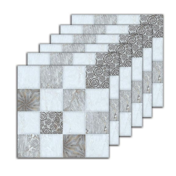 Bathroom Safety Floor Stickers 6PCS PVC Slip proof Adhesive Wall Decals For Shower Floor Tiles Kitchen Sink Installation