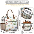 thumbnail image 5 of Alphabet Dinosaur Names Chart Pattern Womens Lunch Box for Work,Insulated Large Lunch Bag for Tween and Teen,Loncheras Para Mujer,Leakproof Adult Lunch Bag for Work,Beach,Travel,Picnic,Camping, 5 of 7