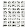 thumbnail image 3 of 40pcs Set English Letter Stencils for Painting Mould Alphabet Signs Calligraphy Font Upper Lowercase Letters Reusable, 3 of 6