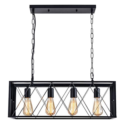 isramp 4 lights pendant lighting industrial kitchen light fixtures simplicity dining room pendant ceiling hanging kitchen bar lights metal matte