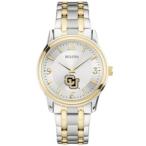 Men's Bulova Silver/Gold Colorado Anschutz Medical Campus Two-Tone Stainless Steel Watch
