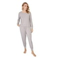 thumbnail image 4 of Nestin 2 PCS Women's Bamboo Long Sleeve Loungewear Pajama Homewear Sleepwear Set, X-Large, Clound Ivory, 4 of 10
