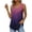 Purple, variant on asdoklhq 2026 Summer Fall Womens Tops under $5 Women's Fashion Solid Color Square-neck Comfortable Loose T-Shirt Sleeveless Blouse Casual Tops Purple L