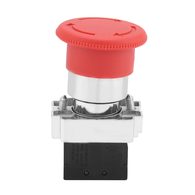 Botón De Interruptor De Parada De Emergencia, Señal Roja, 22mm, 2 Uds., 22MM, XB5