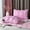 Pink, variant on HGmart Pink Bread Shape Pillows Pleated Top & Flat Bottom Down, Polyester, Fluffy And Soft Hotel Pillows, Set of 2