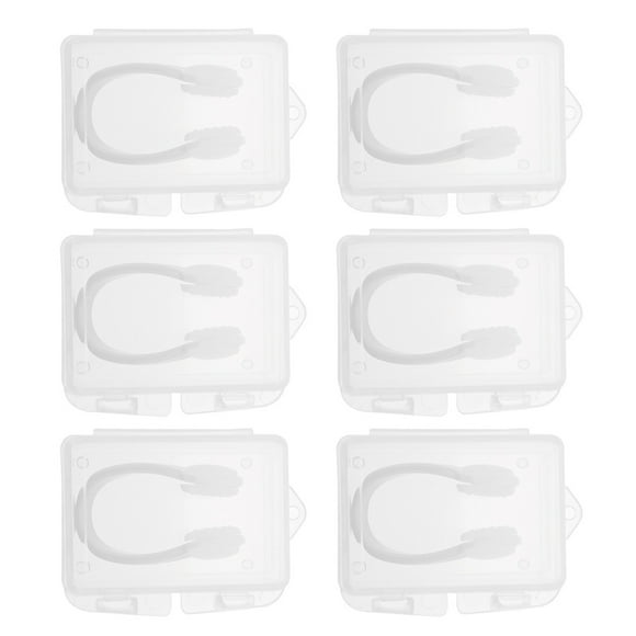 6 Boxes of Professional Nose Plugs Wear-resistant Swimmer Plugs Convenient Nose Clamps