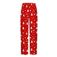 thumbnail image 4 of Aimik Hanes Mens Pajama Pants Red and Black Christmas Tartan Plaid Scottish Sleep Pants Pj Bottoms Lounge Pant Sweatpants-Multicolor XL, 4 of 5