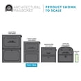 thumbnail image 6 of Architectural Mailboxes Oasis Classic Large High Security Parcel Mailbox, White, 6 of 12