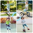 thumbnail image 3 of BOSONER Kids/Youth Knee Pads Elbow Pads Wrist Guards Set for 3-15 Years, Child Protective Gear Set for Roller Skates, Cycling, BMX Bike, Skateboard, Inline Skating, Scooter Riding Sports, 3 of 8
