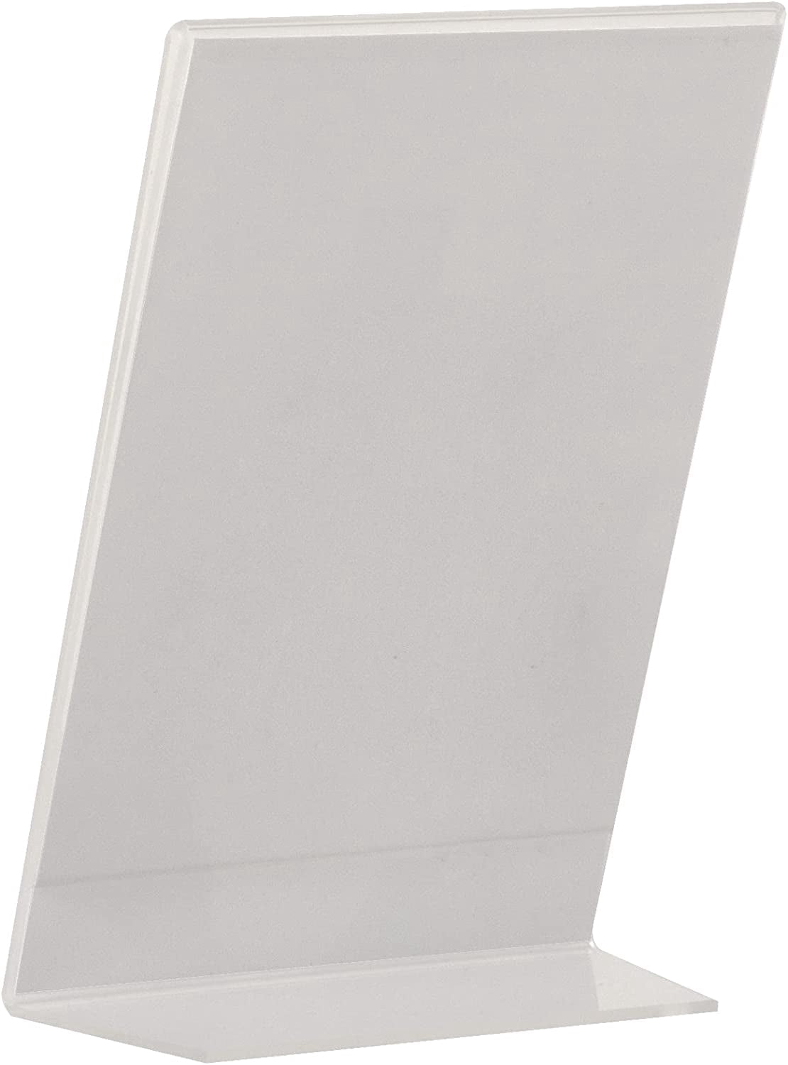 Clear Acrylic Bent Easel 4" x 6" Picture Frames - Pack of 50