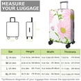 thumbnail image 4 of Stretch Luggage Cover XL(29-32in)– Elastic Travel Suitcase Protector with Handle Openings & Bottom Closure, Washable Polyester Spandex Suitcases Cover, Daisy Flower Print, 4 of 5