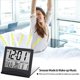thumbnail image 4 of 2X Reloj Despertador Digital LCD Plegable Electrónico Reloj Higrómetro de Temperatura de Escritorio Estación Meteorológica Reloj de Mesa de Escritorio Negro, 4 of 5