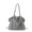 Gray, variant on CHUMUD Furry Purse Winter Fluffy Bags for Women Fuzzy Tote Bag Handbags Faux Fur Bag Fluffy Shoulder Crossbody Bag