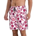 thumbnail image 2 of Naloa Tulips Flowers Men's Beach Shorts, Surfing shorts, Swim trunks, Quick Dry Swim Trunks for Surfing Beach Fun - 3X-Large, 2 of 9