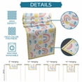 thumbnail image 6 of Rainbow Sunshine Table Runner 72 Inches, Rainy Cute Yellow Border Bed Runner Dresser Scarves Tabletop for Indoor Outdoor Parties/Ceremony/Banquet, 14" x 72", 6 of 9