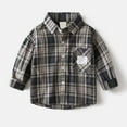 thumbnail image 2 of FUZHIQ Boys Fall Jacket Size 10 Stylish Boys Long Sleeve Plaid Print Shirt Comfortable Casual Button Down Top for School And Daily Wear, 2 of 4