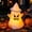 B#13, variant on Rwvbm Plastic LED Glowing Mischievous Ghost Figurine, Battery Operated Light Up Spooky Statue for Tabletop, Mantel and Halloween Party Decor