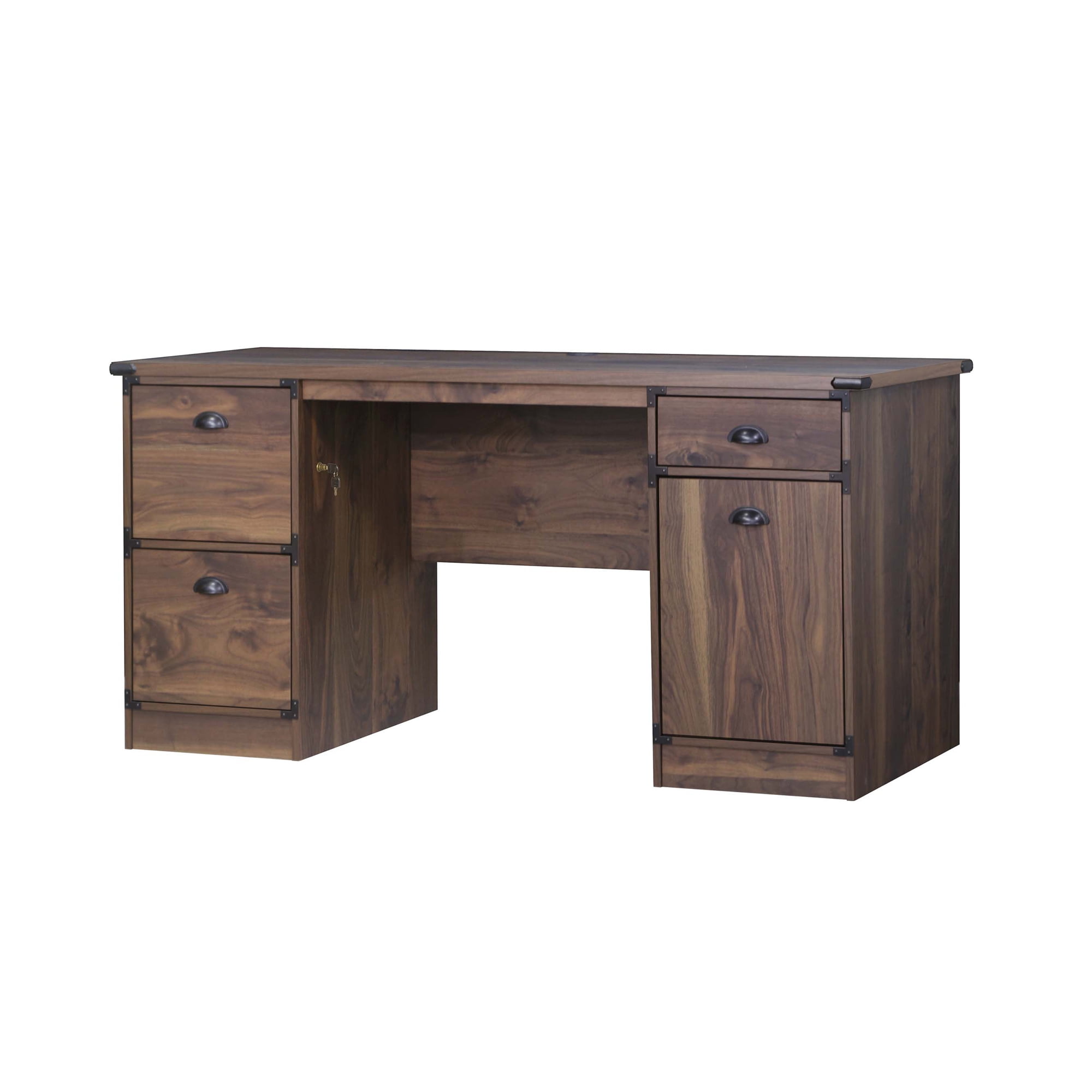 Saint Birch Brunei Wood Executive Desks Dark Walnut