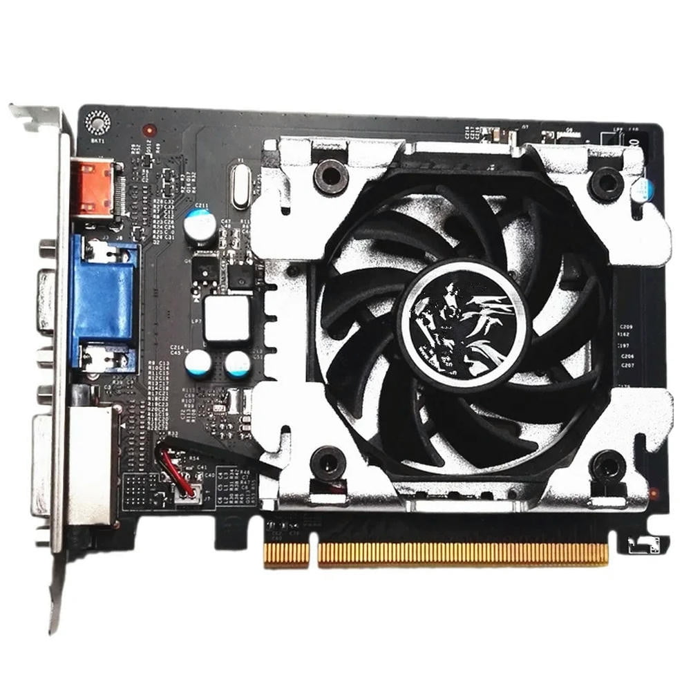 FOR 1PC GT730K graphics card 1G gold version desktop computer high definition game unique display dual screen