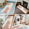 thumbnail image 5 of Pink Weeping Floral 2'x6' Runner Rugs for Hallway Kitchen Bedside Non Slip, Spring Summer Pastoral Flowers Rustic Entryway Rug Runners with Rubber Backing, Long Carpet Runner for Laundry Room, 5 of 8