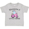 thumbnail image 3 of Inktastic Grandpa's Little Farmer Pink Tractor and Flowers Boys or Girls Baby T-Shirt, 3 of 5