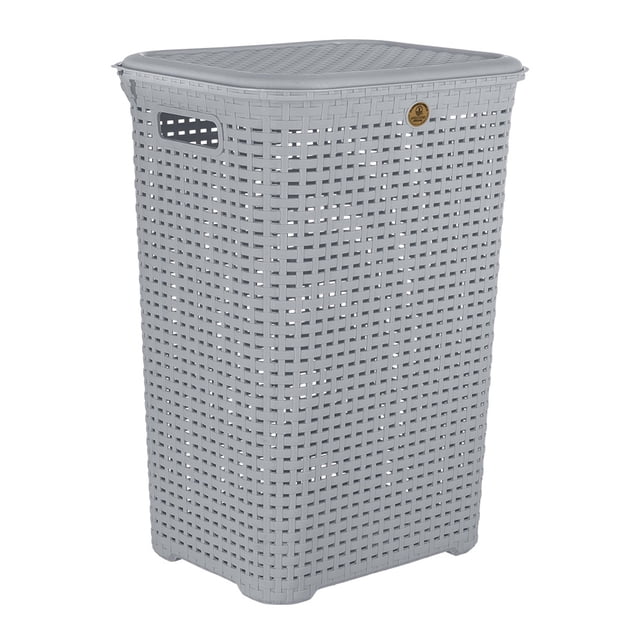 Cesto Rattan con tapa 48 Lt La Ardilla Gris