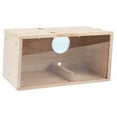 thumbnail image 4 of CarpNettore Wooden Bird House Bluebird House Breeding Rustic DIY Paintable Chickadee Box for Right Opening, 4 of 8