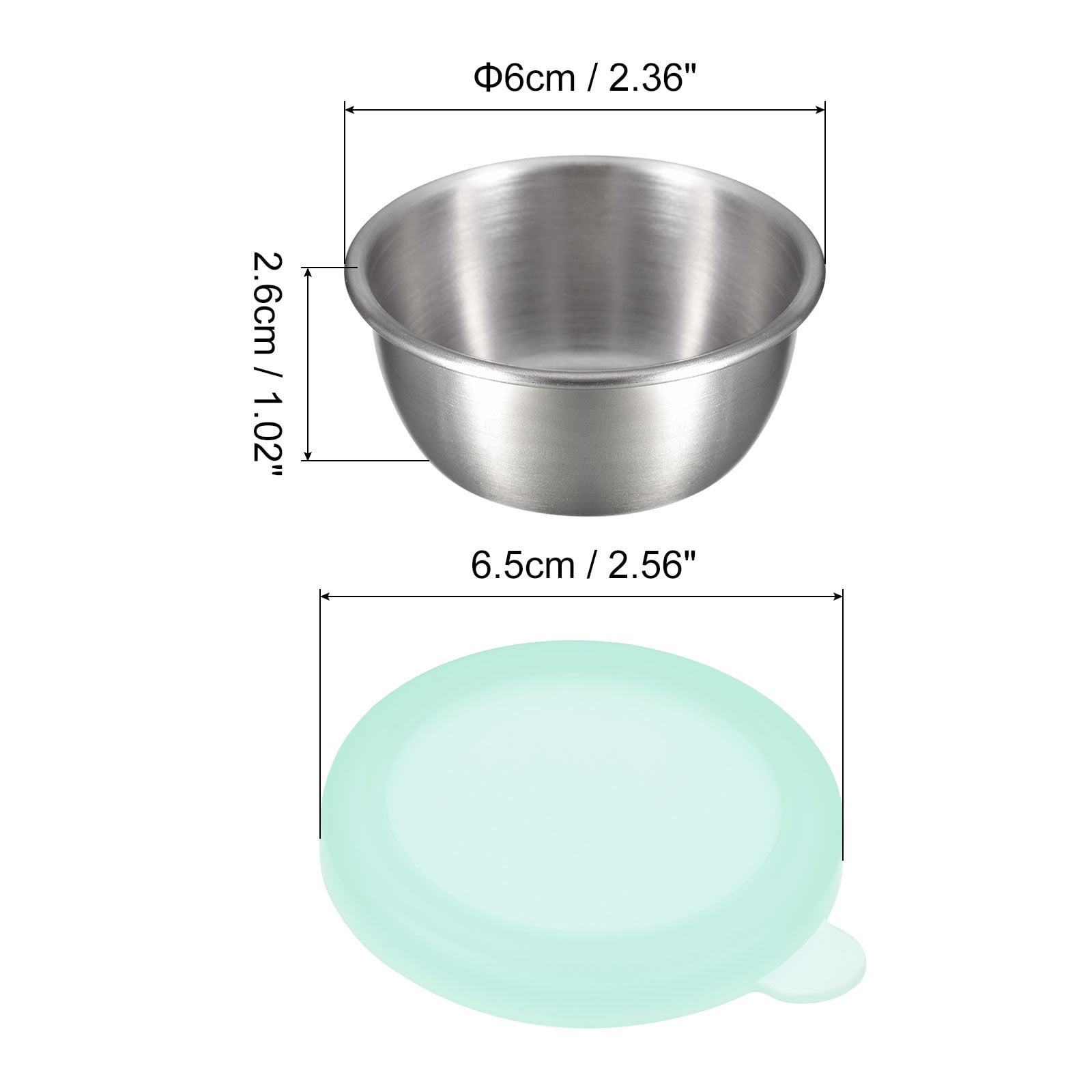 Unique Bargains Stainless Steel Salad Dressing Containers Set with Lids Leakproof Blue