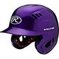 thumbnail image 2 of Rawlings R16 Series Metallic Senior Baseball Batting Helmet, Purple, 2 of 3
