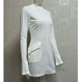 thumbnail image 5 of ZANKLEY Women's Fall Long Sleeve Mock Neck Dress Basic Party Club Bodycon Mini Dresses, 5 of 9