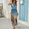 thumbnail image 6 of Beach Seashell Starfish Sleeveless Dress Woman Fashion Long Dresses Women's Summer Suit Dress 2025, 6 of 7