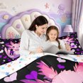 thumbnail image 5 of Manfei Ocean-Themed Axolotl 7-Piece Twin Bedding,Watercolor Animals Pattern Bedding Comforter Set,Colorful Stars Reversible, 5 of 7