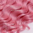 thumbnail image 3 of Long Hot  Wig for Women 26 Inch  Wave Synthetic Wig Middle Part Heat Resistant  Looking Rose Red Curly Wig for Daily Use  Halloween, 3 of 6