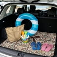 thumbnail image 2 of Jeiento Camo Brown Bow Pattern Car Trunk Mat 29"x39", Pet Friendly Cargo Liner Cute Girly Outdoor Travel Car Mat, 2 of 7