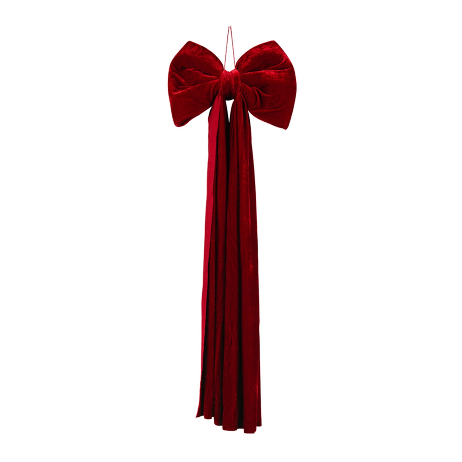 Dserfhy Large Christmas Tree Topper Bow Red Velvet Ribbon Gift Bows for Home Wreath Birthday Wedding Party Room Wall Backdrop Decoration