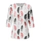 thumbnail image 5 of Sonducket Blusa de manga corta para mujer, jersey estampado, camisa para trabajo, playa, vacaciones, viajes, verano, Top, ropa de moda Type2 NO2, 5 of 6